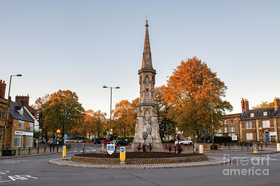 Banury Cross in Autumn at Sunrise Photograph by Tim Gainey