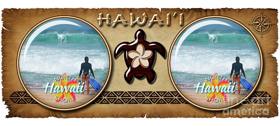 Banzai Pipeline Aqua Dream Hawaiian Style Coffee Mug Design Photograph by Aloha Art