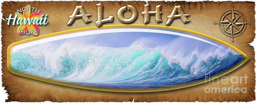 Banzai Pipeline Giant Set North Shore Surf Board Photograph by Aloha Art