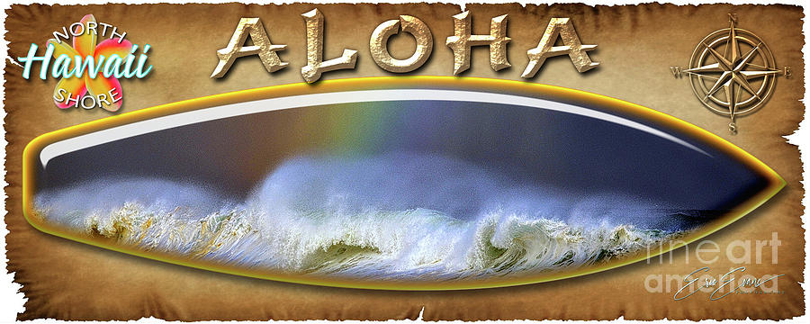 Banzai Pipeline Rainbow North Shore Surf Board Photograph by Aloha Art