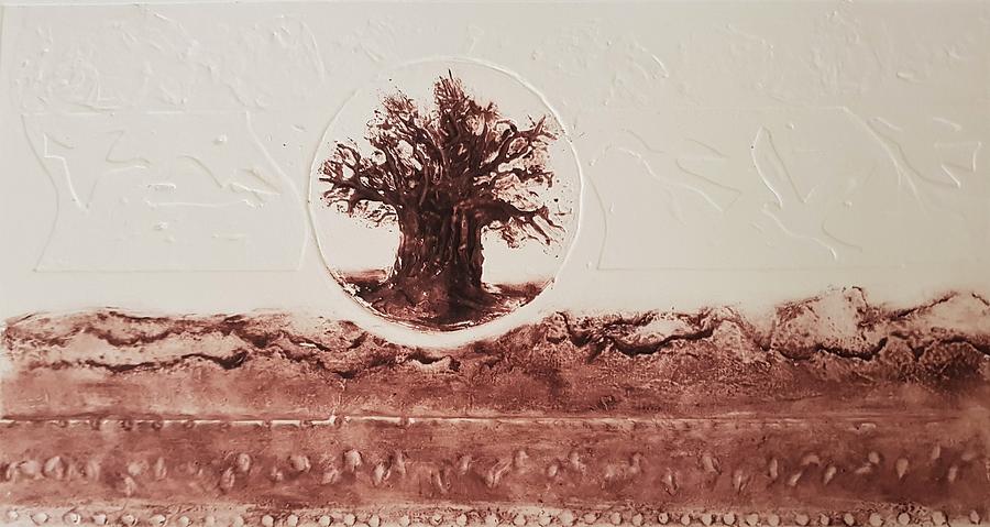 Baobab Hills Painting by Ilona Petzer