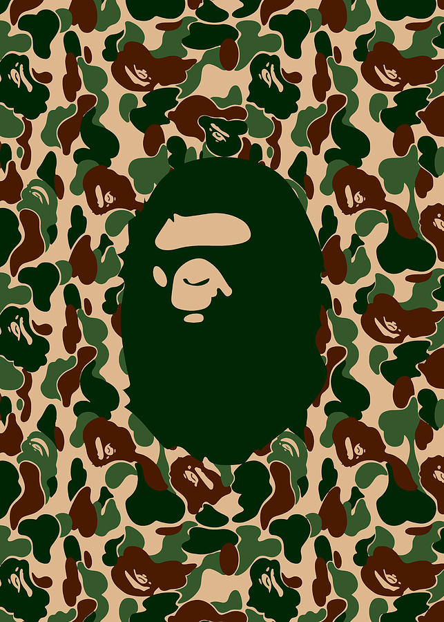 BAPE Hype-beast Pattern camo camouflage for Sneakerhead Painting by ...