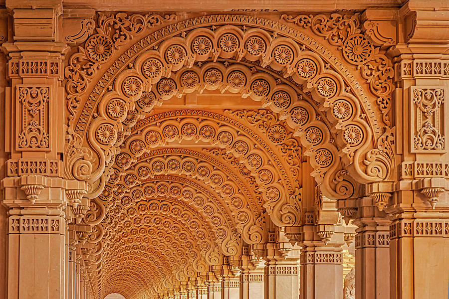 Hindu Temple Arches Photograph by Susan Candelario - Fine Art America