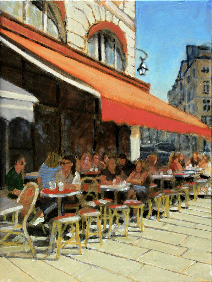 Bar Du Marche Painting by David Zimmerman