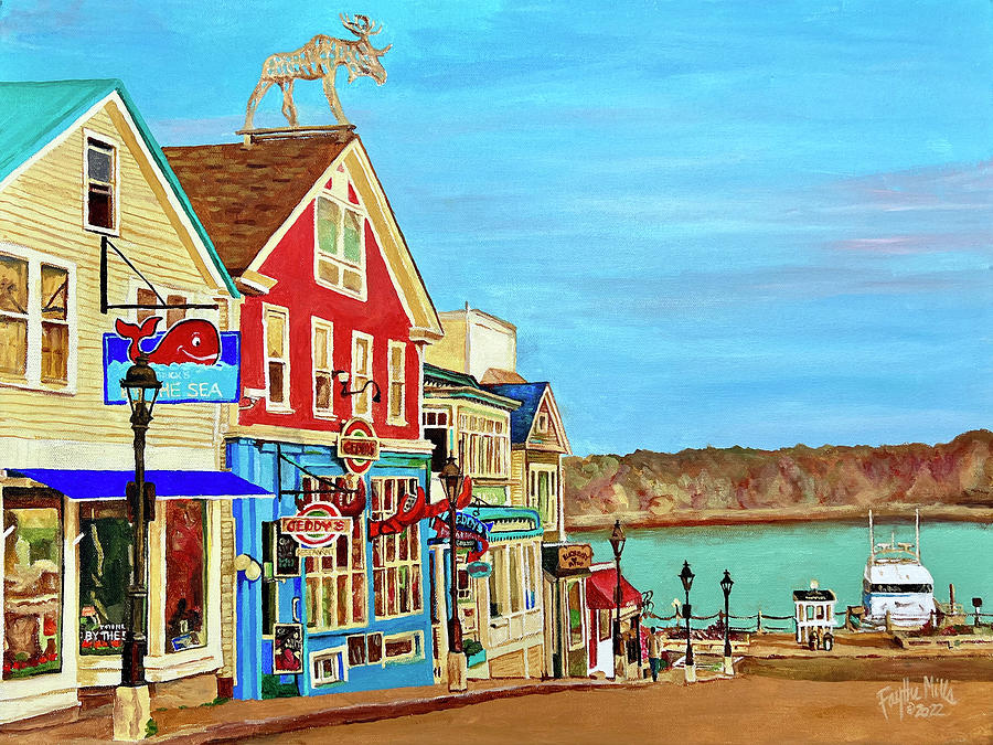 Bar Harbor Maine Acrylic Painting By Faythe Mills Pixels   Bar Harbor Maine Acrylic Faythe Mills 