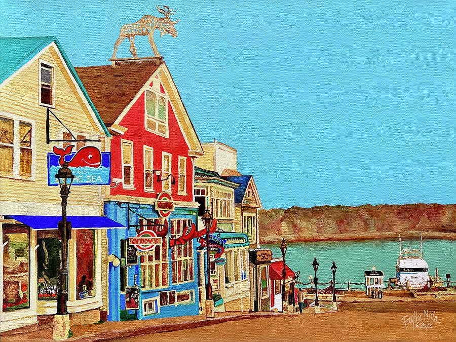 Maine Painting - Bar Harbor Maine by Faythe Mills