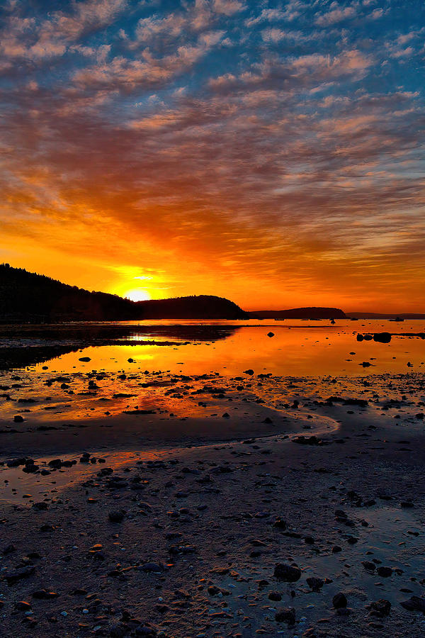 Bar Harbor Reflections At Sunrise Photograph by Stephen Vecchiotti
