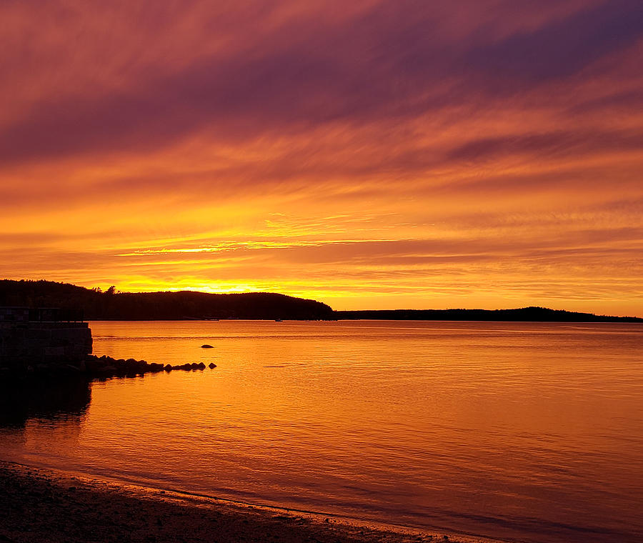 Bar Harbor Sunset Photograph by Anne Devereaux - Fine Art America