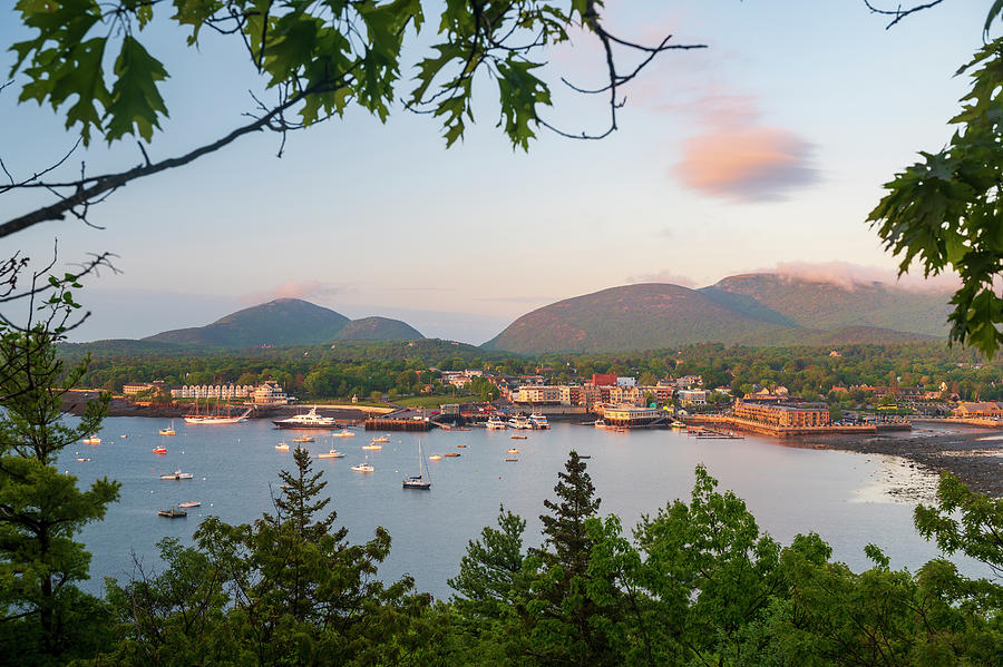 Bar Island view of Bar Harbor Photograph by Rodger Crossman - Pixels