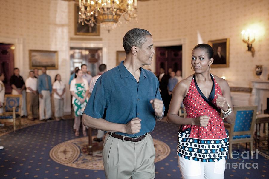 Barack And Michelle Obama Photograph by Granger