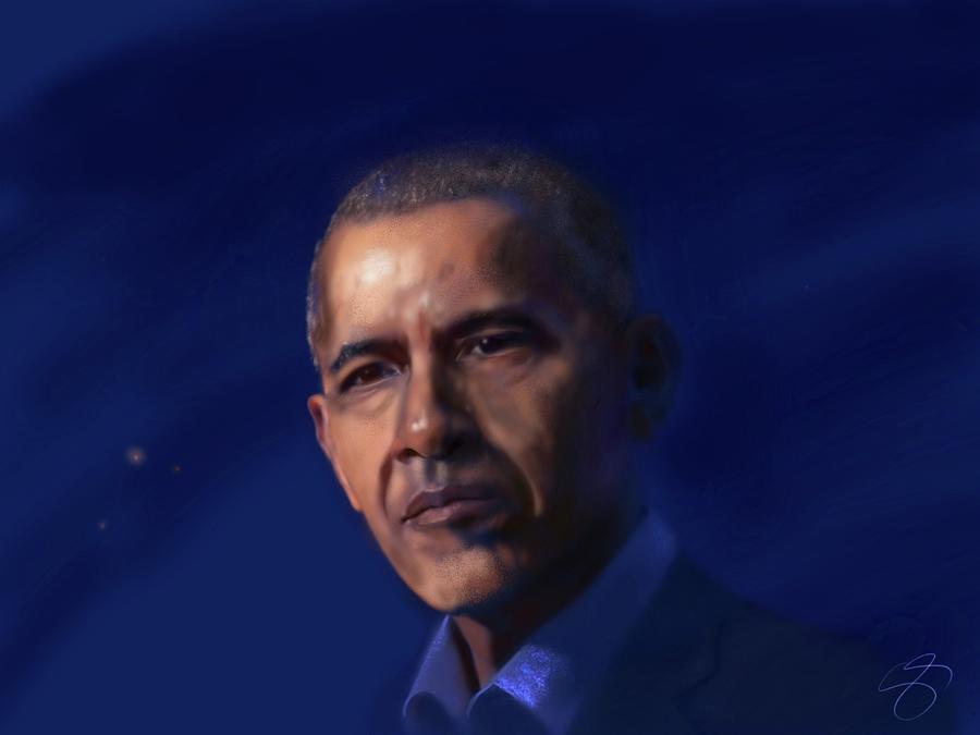 Barack Hussein Obama  Digital Art by Wunderle