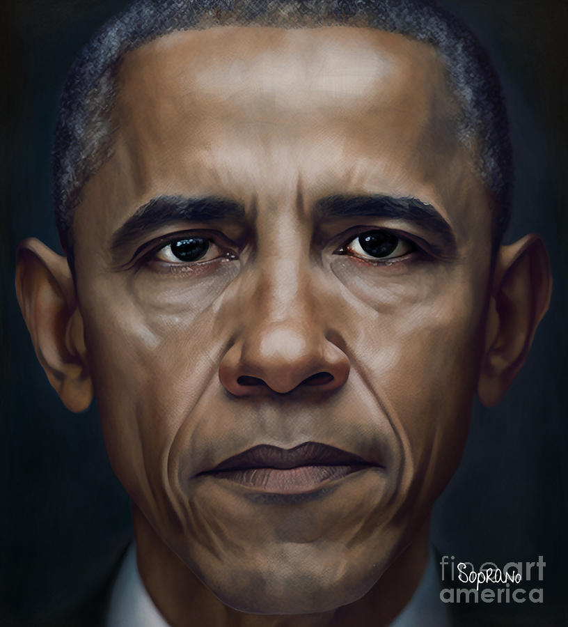 Barack Obama, A Portrait. Painting