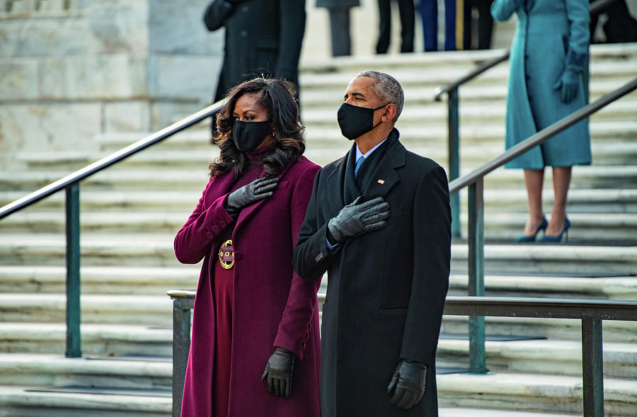 Barack Obama and Michelle Obama, Tomb of the Unknown Soldier at ...