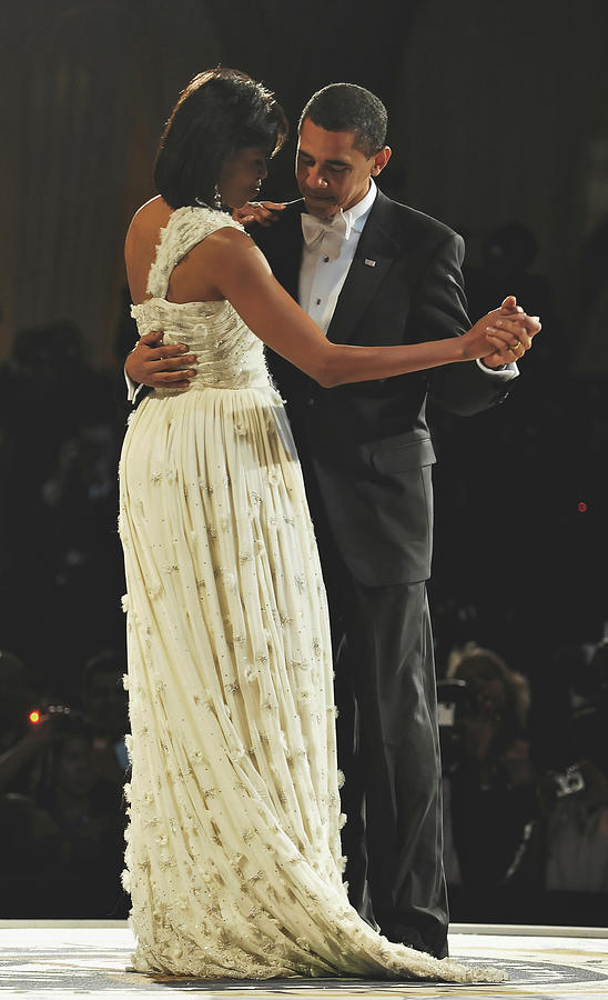 Barack Obama And Wife Michelle Dancing Photograph by Mountain Dreams