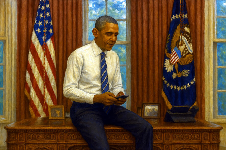 Barack Obama In The Oval Office II Digital Art by We The People Prints Barack Obama In The Oval Office II Digital Art by We The People Prints