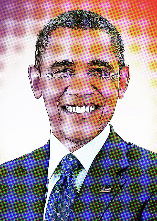 Barack Obama Digital Art - Barack Obama by Manjik Pictures