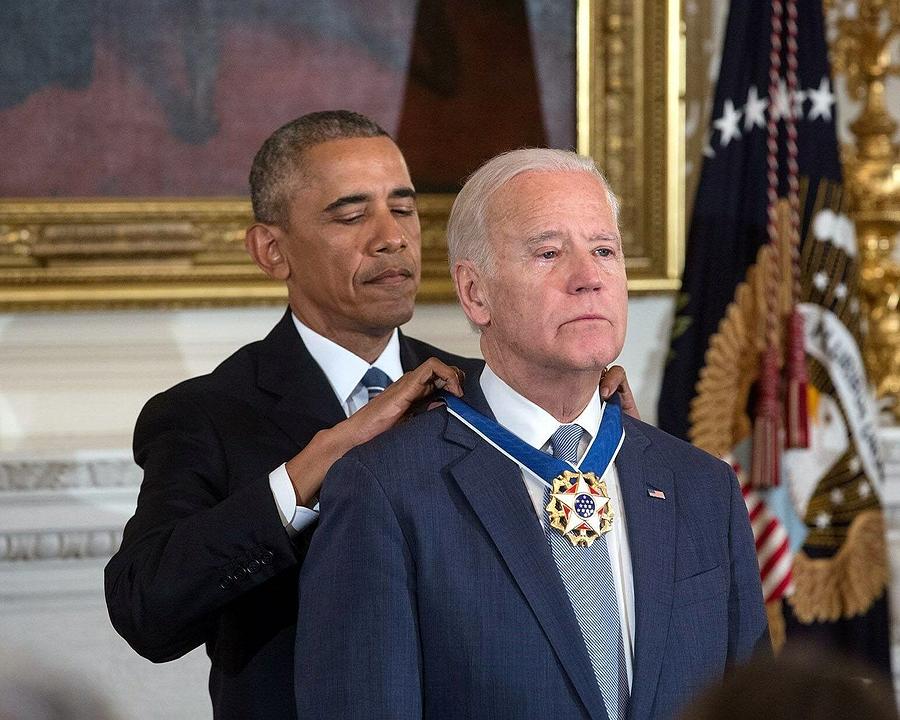 Barack Obama Presidental Medal of Freedom to Joe Biden Digital Art by ...