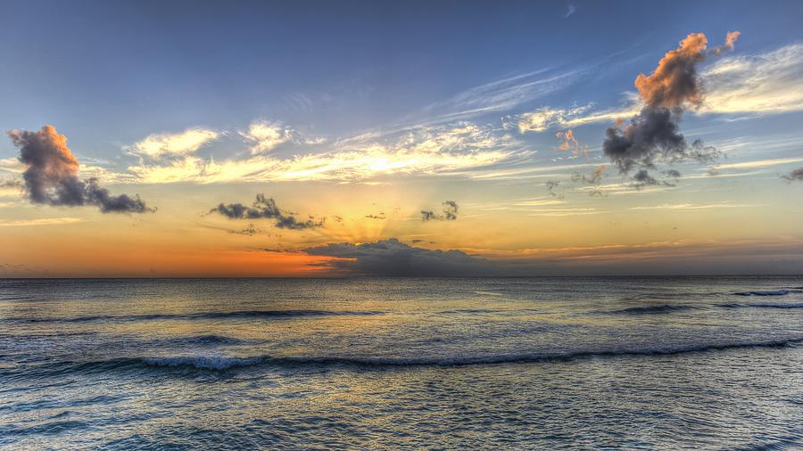 Barbados Photograph - Barbados Sea Panorama by David Pyatt