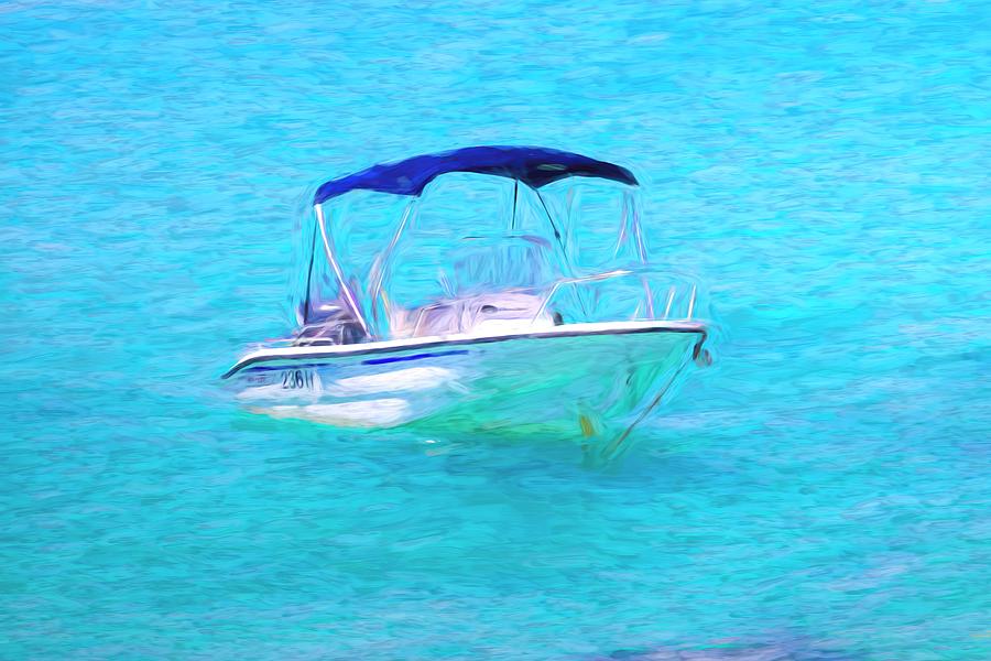 Barbados Speedboat Art Photograph