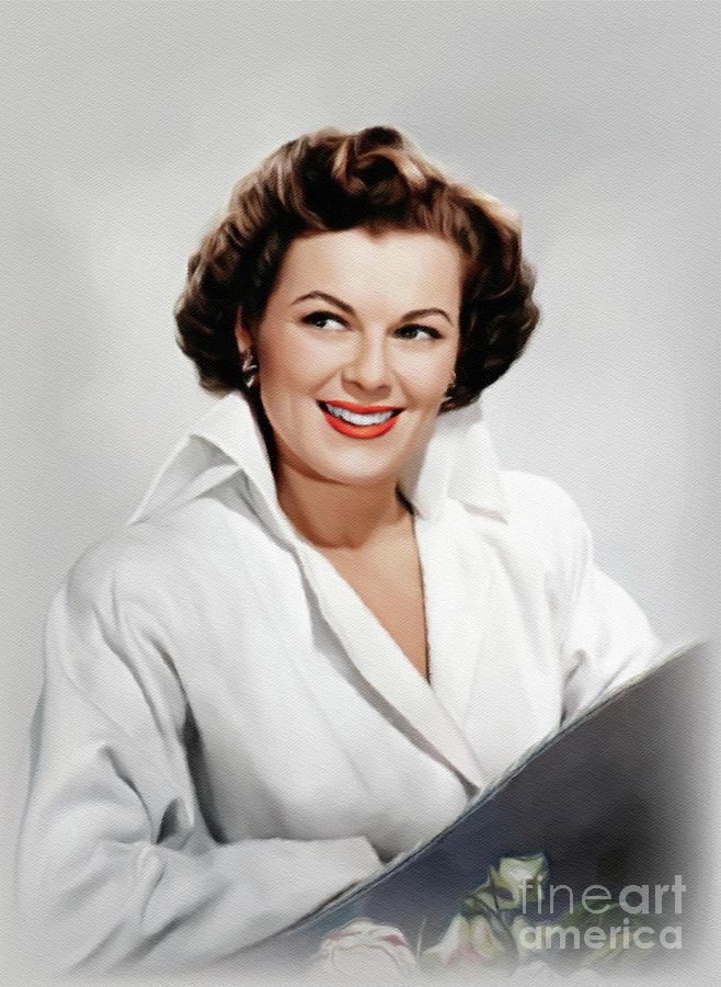 Barbara Hale, Actress Painting by John Springfield - Pixels