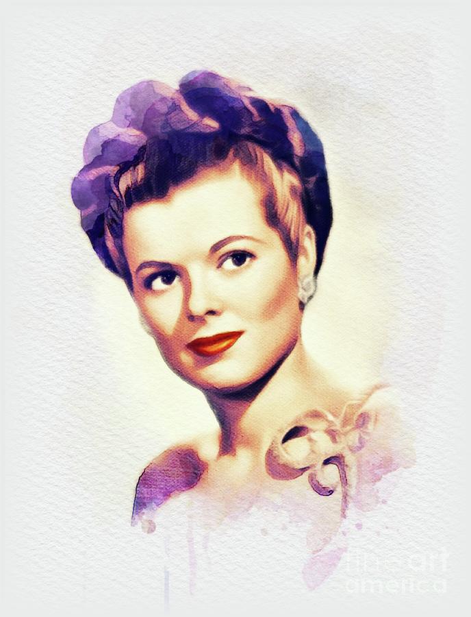 Barbara Hale, Movie Legend Painting by Esoterica Art Agency - Fine Art ...