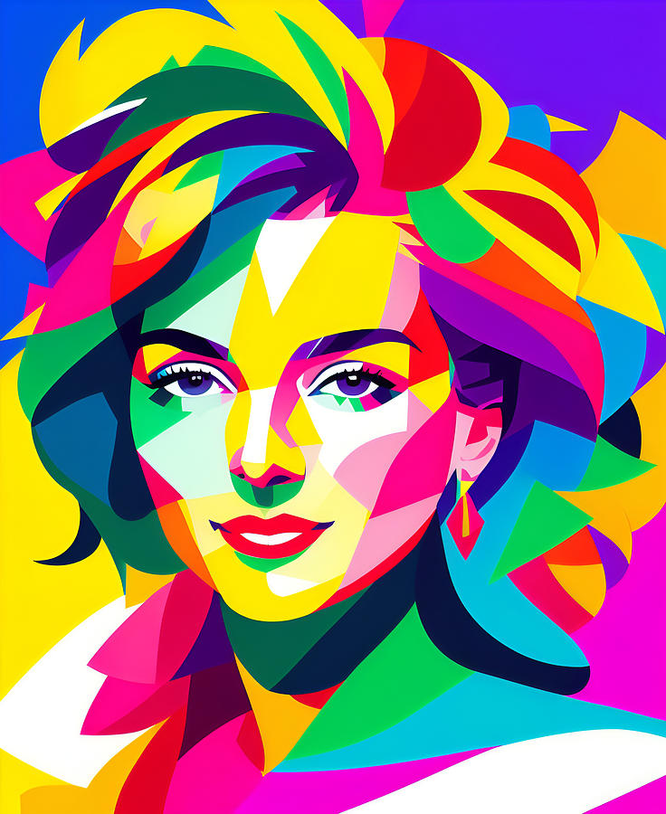 Barbara Hutton Pop Art Digital Art by Robert Lancione - Fine Art America