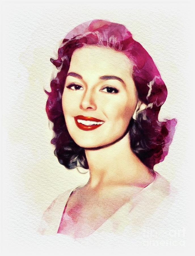 Barbara Rush, Movie Legend Painting By Esoterica Art Agency - Fine Art 