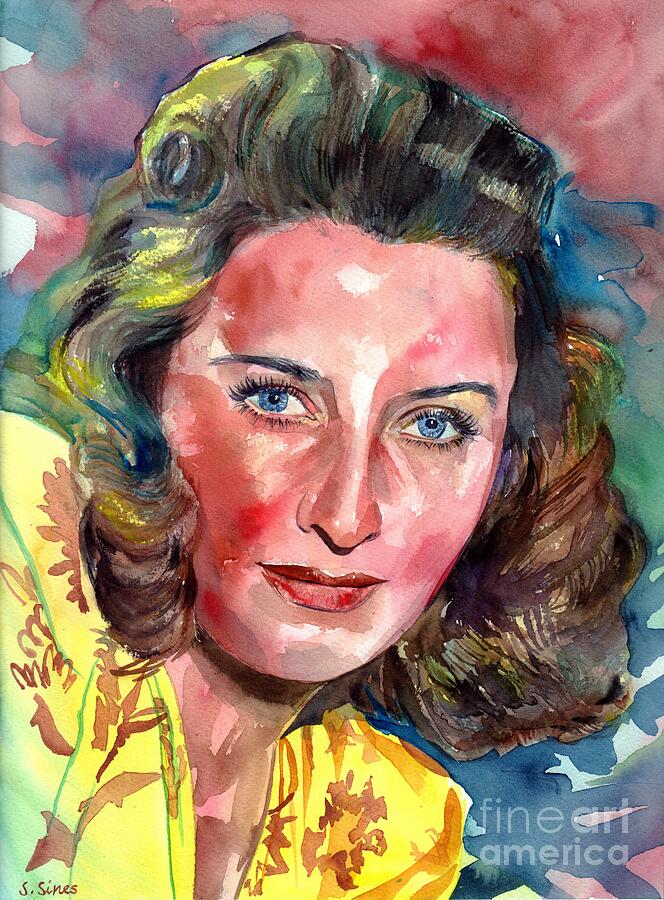 Barbara Stanwyck Painting - Barbara Stanwyck by Suzann Sines
