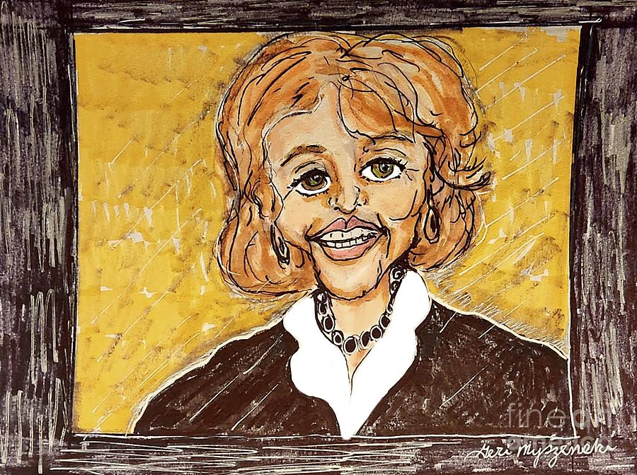 Barbara Walters Mixed Media By Geraldine Myszenski Fine Art America