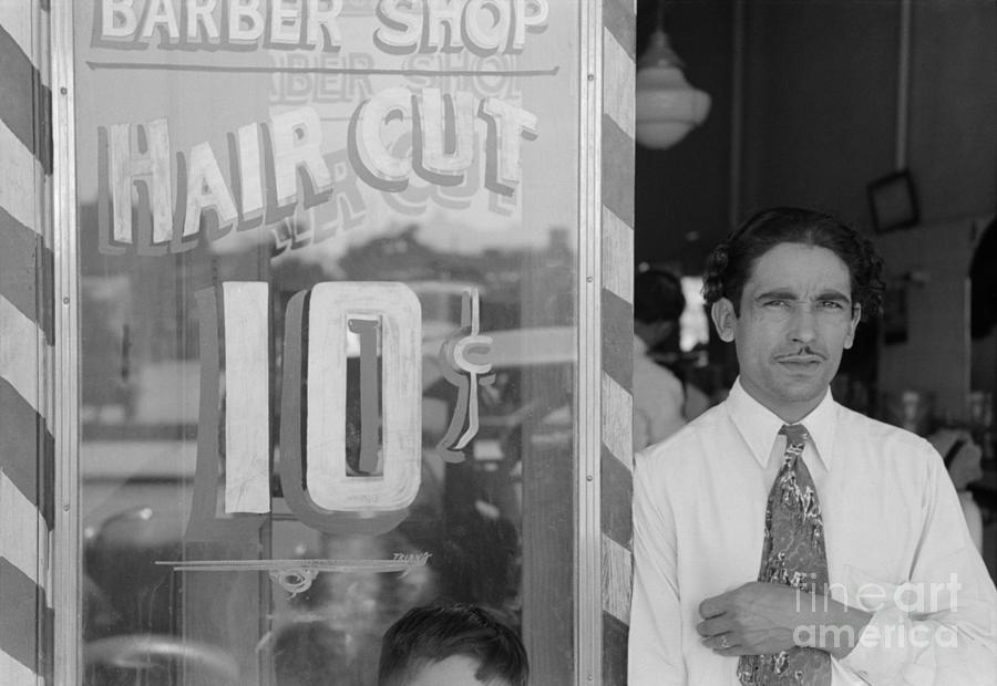 Barber, 1939 Photograph by Russell Lee