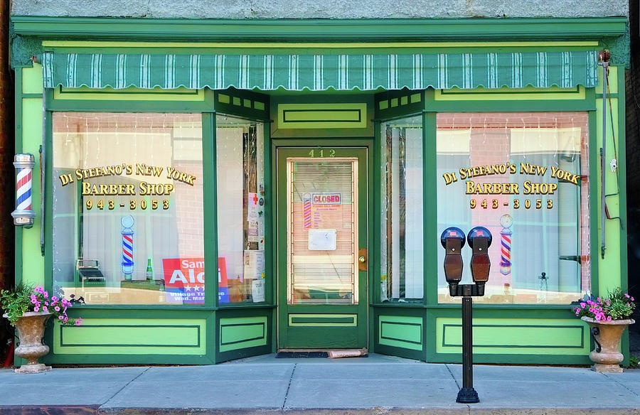 Barber Shop in Catskill Photograph by Nancy De Flon