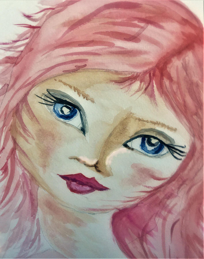 barbie doll painting