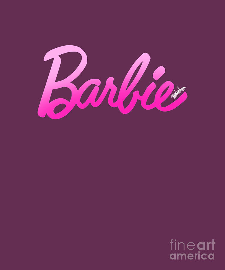 Barbie Pink Shade logo Tapestry - Textile by Handsley Nguyen - Fine Art ...