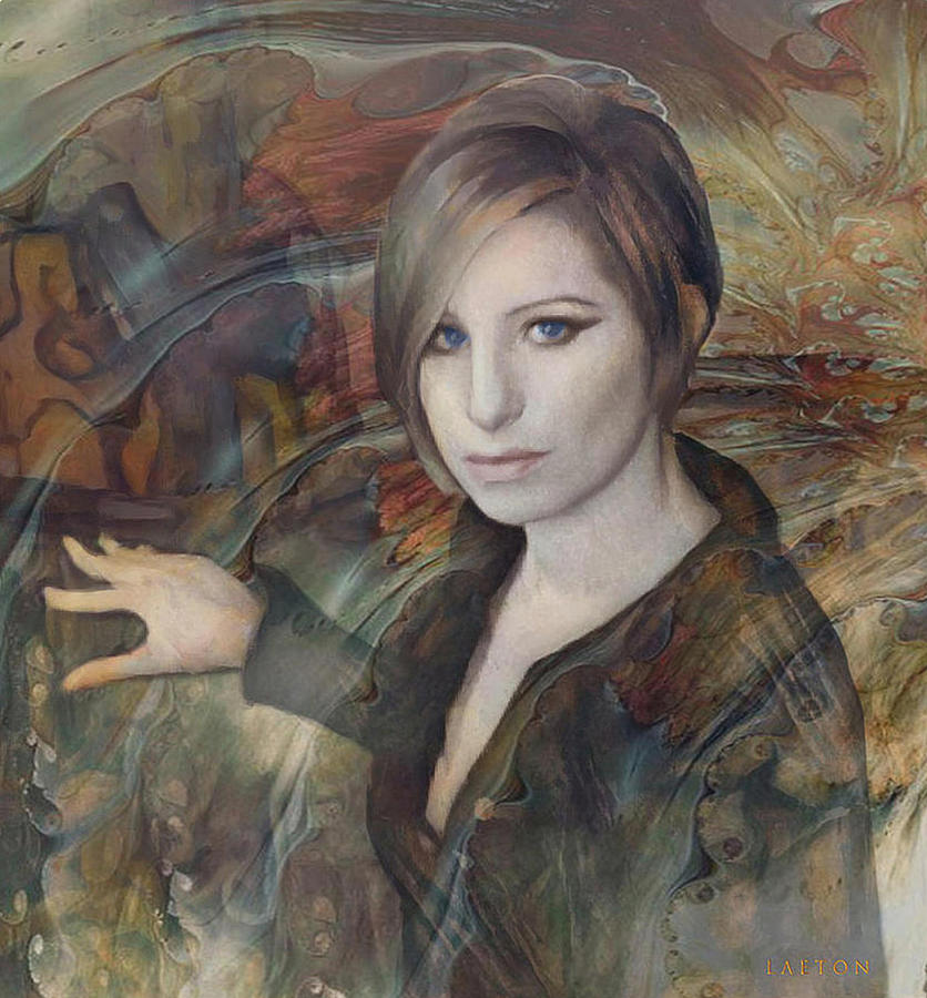 Barbra Streisand 2 Digital Art by Richard Laeton