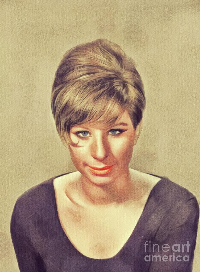 Barbra Streisand, Music Legend Painting by Esoterica Art Agency