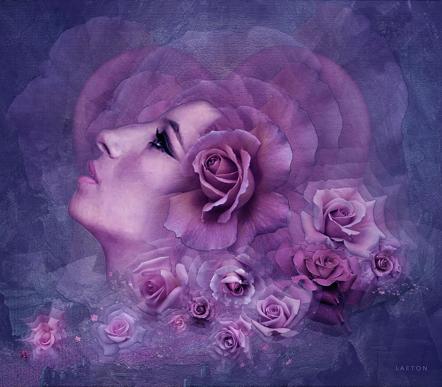 Barbra Streisand Roses Digital Art by Richard Laeton