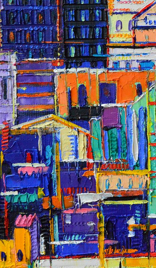 Barcelona Abstract Architecture  Painting by Ana Maria Edulescu