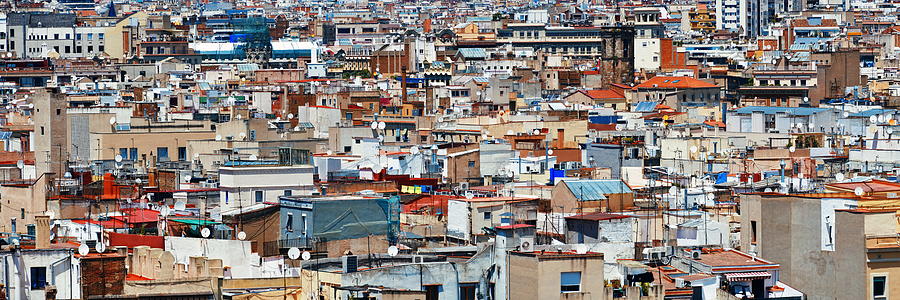 Barcelona building background Photograph by Songquan Deng