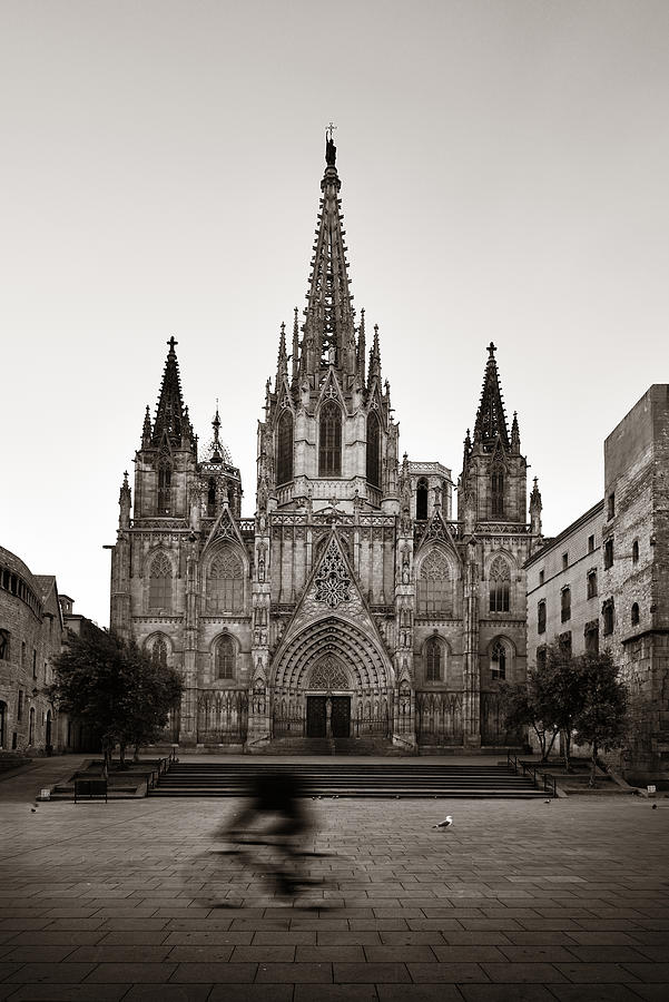 Barcelona Cathedral in Gothic Quarter Photograph by Songquan Deng