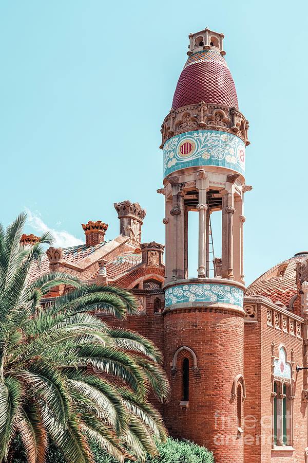 Barcelona Photograph - Barcelona Exotic Architecture Details Print, Architecture Print, Sant Pau Hospital Landmark Urban by Radu Bercan Barcelona Photograph - Barcelona Exotic Architecture Details Print, Architecture Print, Sant Pau Hospital Landmark Urban by Radu Bercan