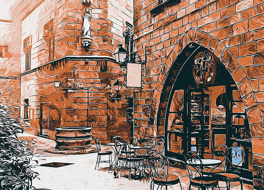 Barcelona, Gothic Quarter - 04 Painting by AM FineArtPrints
