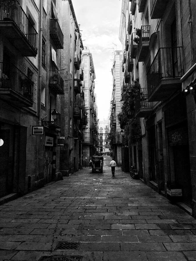 Barcelona street scene Photograph by Michael Beresin | Fine Art America