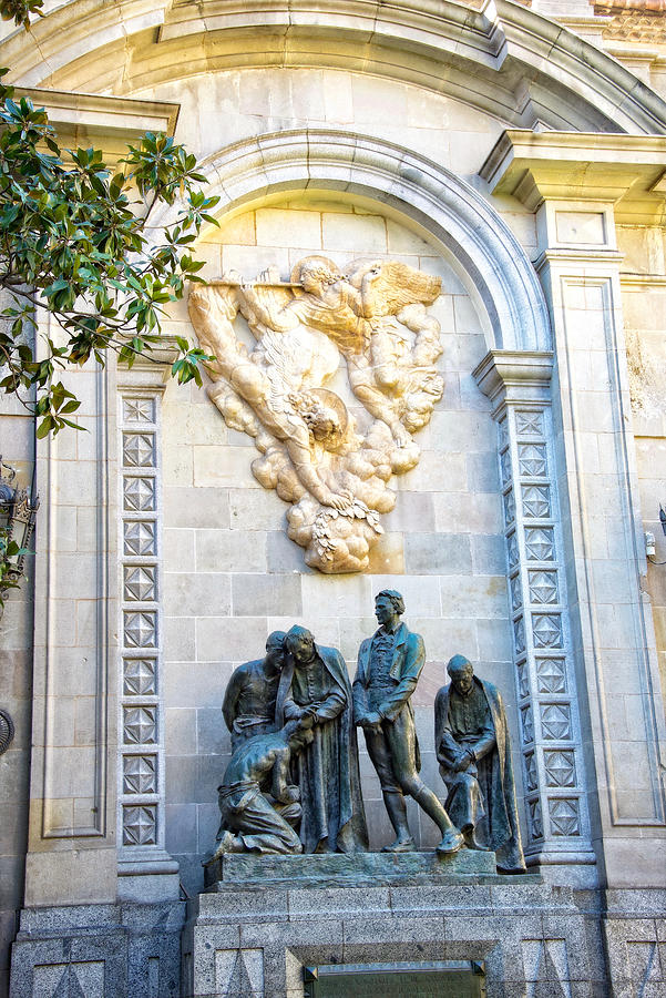 Barcelona- The Brave in a Monument to Martyrs of Independence Photograph by Kathryn Donohew Photography