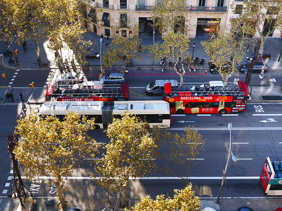 Barcelona Tour Bus Photograph by LenaKozlova