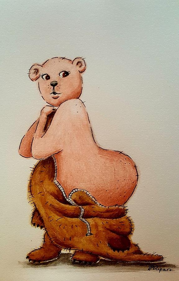 Bear Drawing - Bare Bear by Michelle Ripari Bear Drawing - Bare Bear by Michelle Ripari
