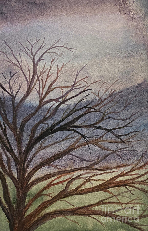 Bare Tree at Twilight Painting by Lisa Neuman Bare Tree at Twilight Painting by Lisa Neuman