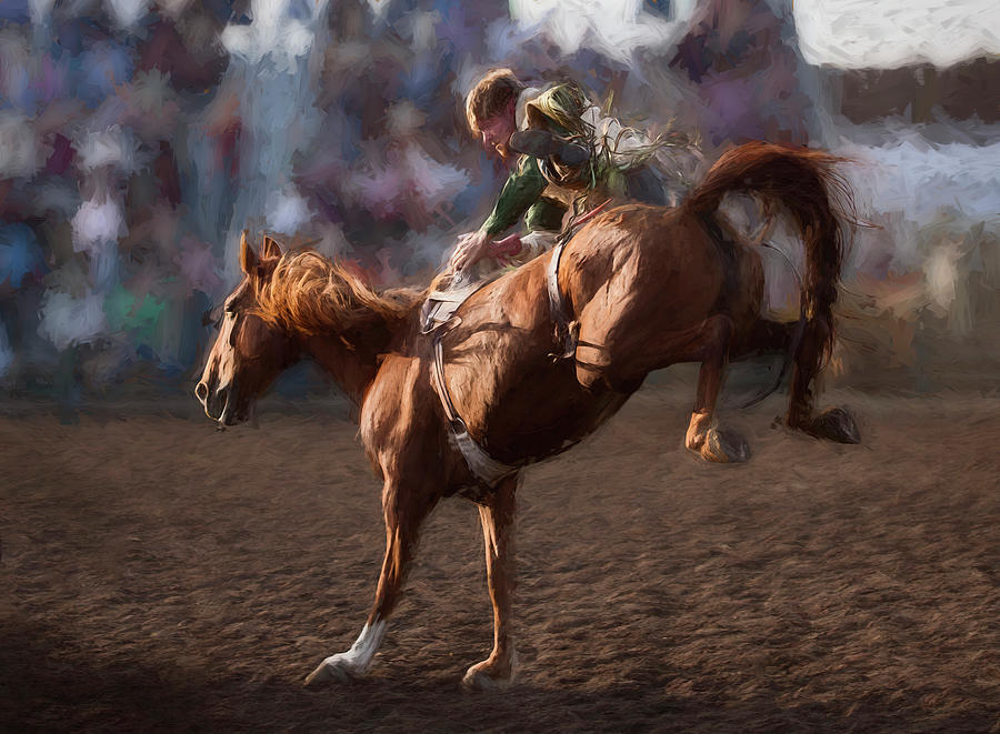Bareback Rider - 4 Digital Art by Bruce Bonnett