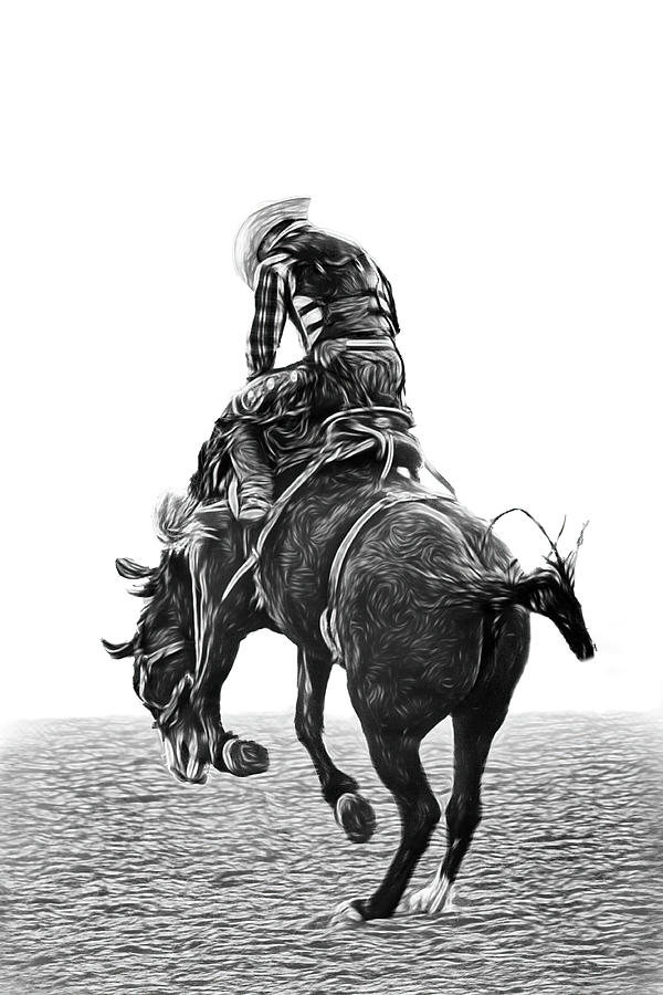 Bareback Rider - 6 Digital Art by Bruce Bonnett