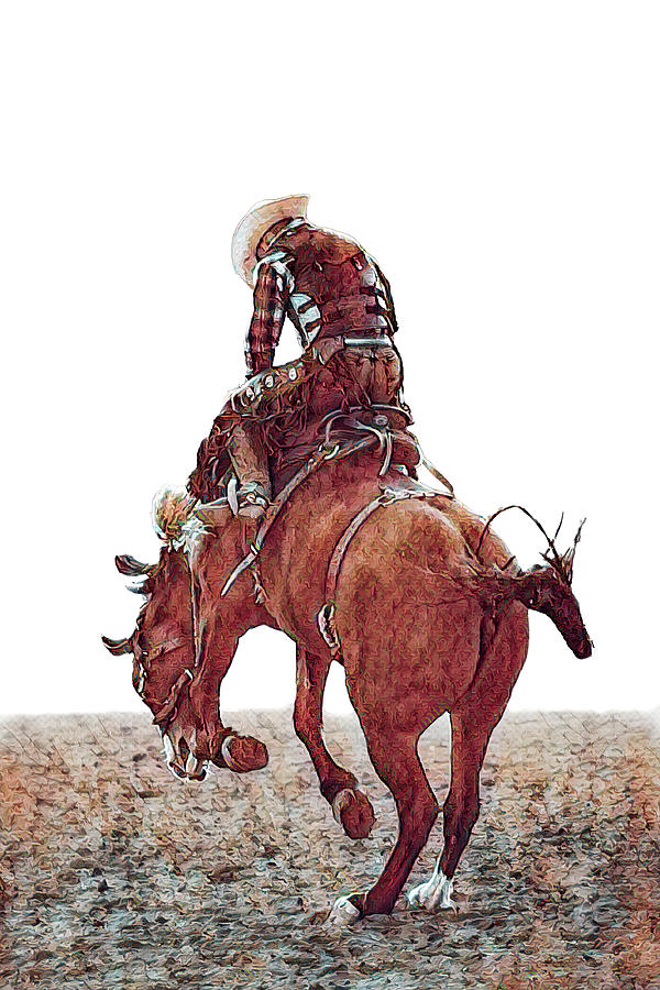 Bareback Rider - 6 c Digital Art by Bruce Bonnett