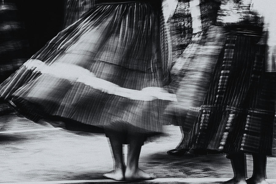 Barefoot Dancer - Black And White Photograph